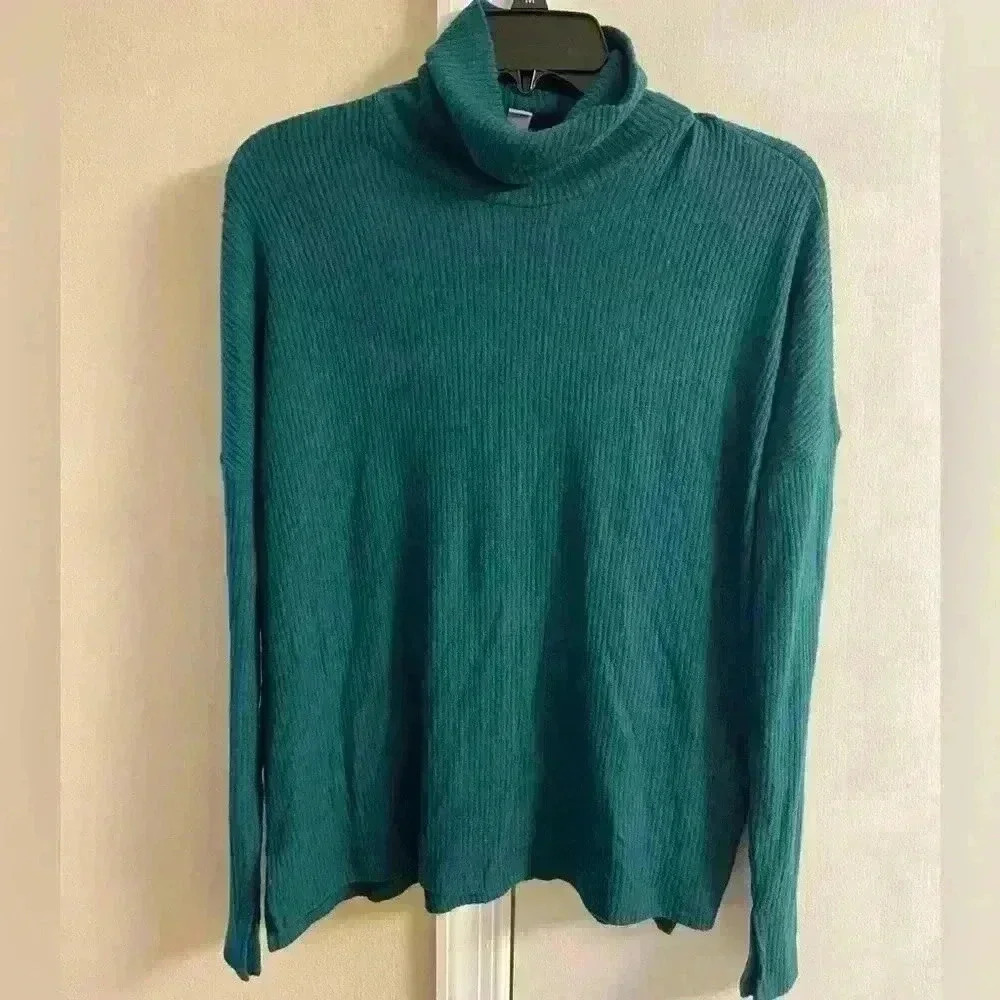 Aerie turtleneck top knit lightweight boxy drop shoulder‎ XS/S NWT
